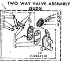 Kenmore 11072641110 two-way valve assembly suds diagram