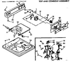 Kenmore 11072645100 top and console assembly diagram