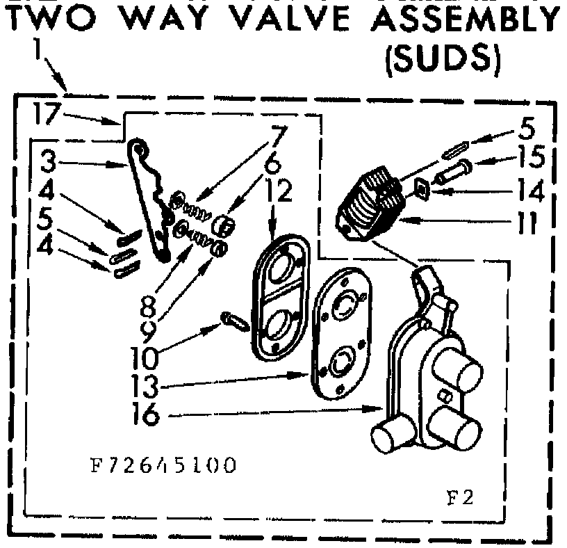 Two way valve asm suds
