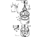 Kenmore 11072645110 tub and basket assembly diagram