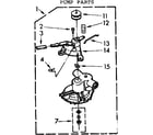 Kenmore 11073645110 pump parts diagram