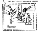 Kenmore 11072645110 two way valve assembly suds diagram