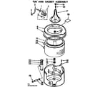 Kenmore 11073645120 tub and basket assembly diagram