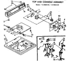 Kenmore 11073645120 top and console assembly diagram