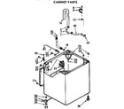 Kenmore 11072660400 cabinet parts diagram