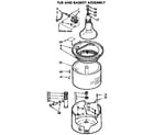Kenmore 11072660400 tub & basket assembly diagram