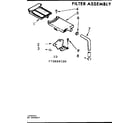 Kenmore 11072660400 filter assembly diagram