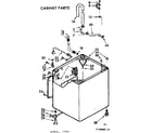 Kenmore 11072660210 cabinet parts diagram