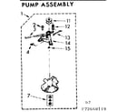Kenmore 11072660410 pump assembly diagram