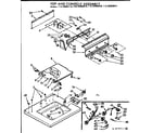 Kenmore 11072660410 top and console assembly diagram