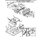 Kenmore 11072660420 top and console assembly diagram