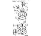 Kenmore 11072665100 tub and basket assembly diagram