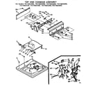 Kenmore 11073665400 top and console assembly diagram