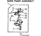 Kenmore 11073665400 suds pump assembly diagram