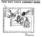 Kenmore 11072665600 two way valve assembly suds diagram
