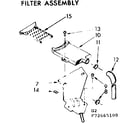 Kenmore 11072665600 filter assembly diagram