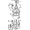 Kenmore 11073665210 tub and basket assembly diagram