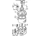 Kenmore 11072665110 tub and basket assembly diagram