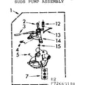 Kenmore 11073665210 suds pump assembly diagram