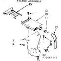 Kenmore 11073665210 filter assembly diagram