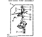 Kenmore 11072665210 non suds pump assembly diagram