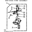 Kenmore 11073665210 non suds pump assembly diagram