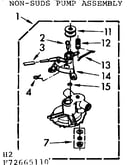 Non suds pump assembly