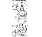 Kenmore 11073665430 tub and basket assembly diagram