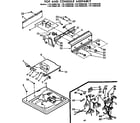 Kenmore 11073665430 top and console assembly diagram