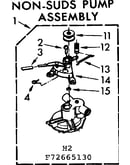 Non-suds pump assembly