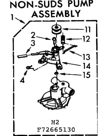 Non-suds pump assembly