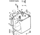 Kenmore 11072667400 cabinet parts diagram