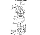 Kenmore 11072667100 tub and basket assembly diagram