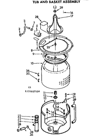 Tub and basket assembly