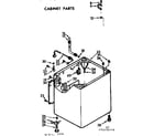Kenmore 11072670610 cabinet parts diagram