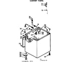 Kenmore 11073670620 cabinet parts diagram