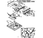 Kenmore 11072670420 top and console assembly diagram