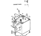 Kenmore 11072675600 cabinet parts diagram
