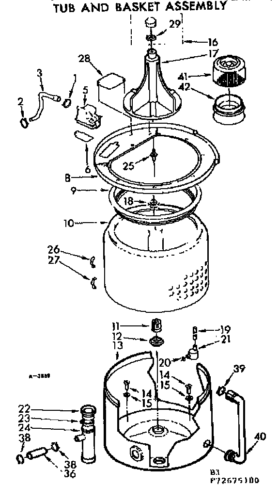 TUB AND BASKET ASSEMBLY