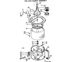 Kenmore 11072675400 tub and basket assembly diagram