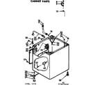 Kenmore 11072675110 cabinet parts diagram
