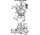 Kenmore 11072675610 tub and basket assembly diagram