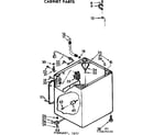 Kenmore 11073675120 cabinet parts diagram