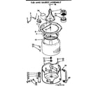 Kenmore 11072675120 tub and basket assembly diagram