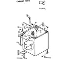 Kenmore 11073676100 cabinet parts diagram