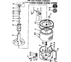 Kenmore 11073676100 tub and basket assembly diagram