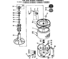 Kenmore 11072676610 tub and basket assembly diagram