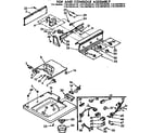 Kenmore 11072676110 top and console assembly diagram