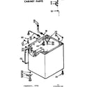 Kenmore 11073680400 cabinet parts diagram