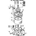 Kenmore 11073680400 tub and basket assembly diagram